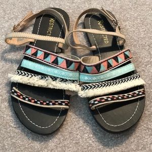 Restricted fun sandals